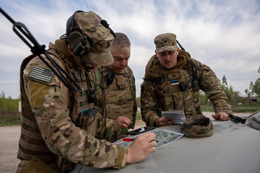 1-107 Field Artillery Det 1 Participates in SPRING STORM 23