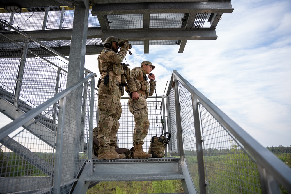 1-107 Field Artillery Det 1 Participates in SPRING STORM 23