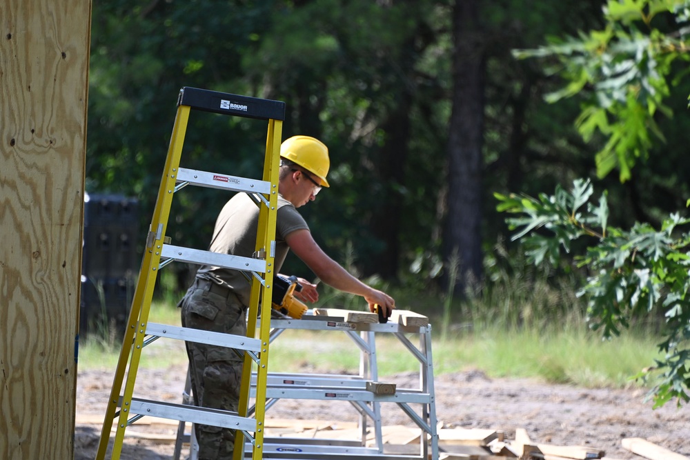 FORT DIX-US Army Reserve Warrior Exercise (WAREX) RANGE 12 Troop Construction. JULY 25, 2023