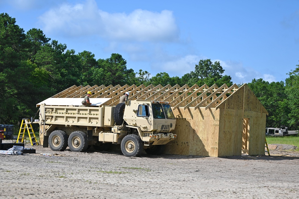 FORT DIX-US Army Reserve Warrior Exercise (WAREX) RANGE 12 Troop Construction. JULY 25, 2023