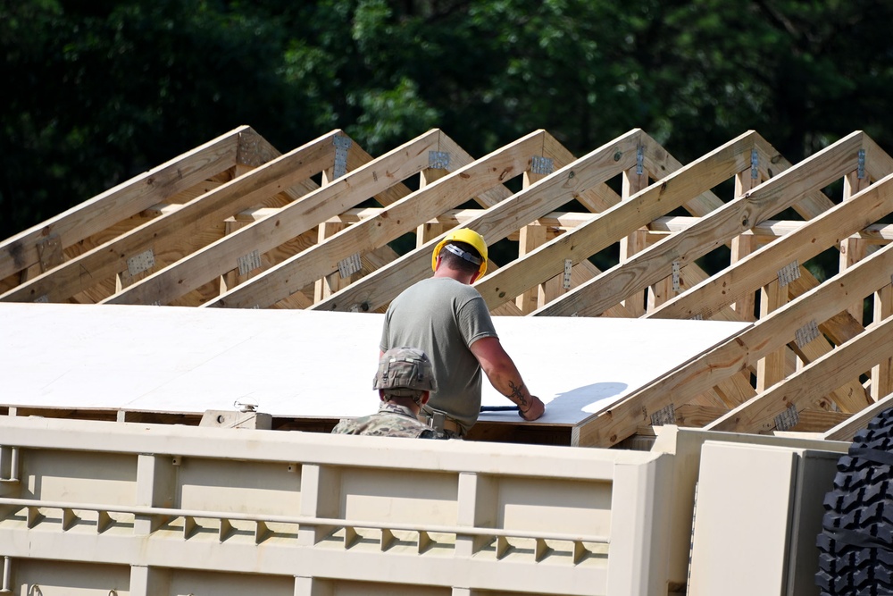 FORT DIX-US Army Reserve Warrior Exercise (WAREX) RANGE 12 Troop Construction. JULY 25, 2023