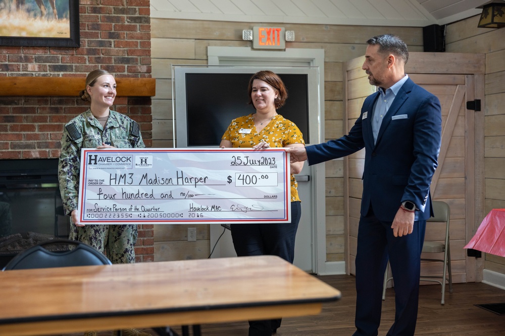 Havelock Military Affairs Committee honors Service Person of the Quarter