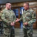 213th RSG Command Sergeant Major Recognizes 110th CSSB Soldier's Excellence with CSM Coin