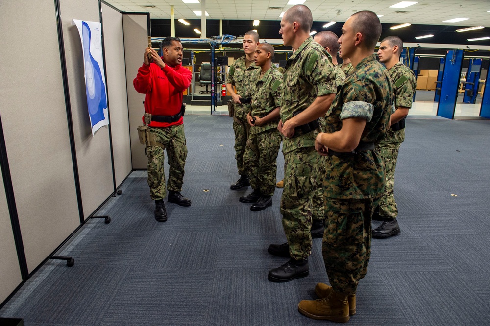 Navy Reserve Officer Training Corps (NROTC), New Student Indoctrination (NSI) Cycle 3 Weapons Familiarization