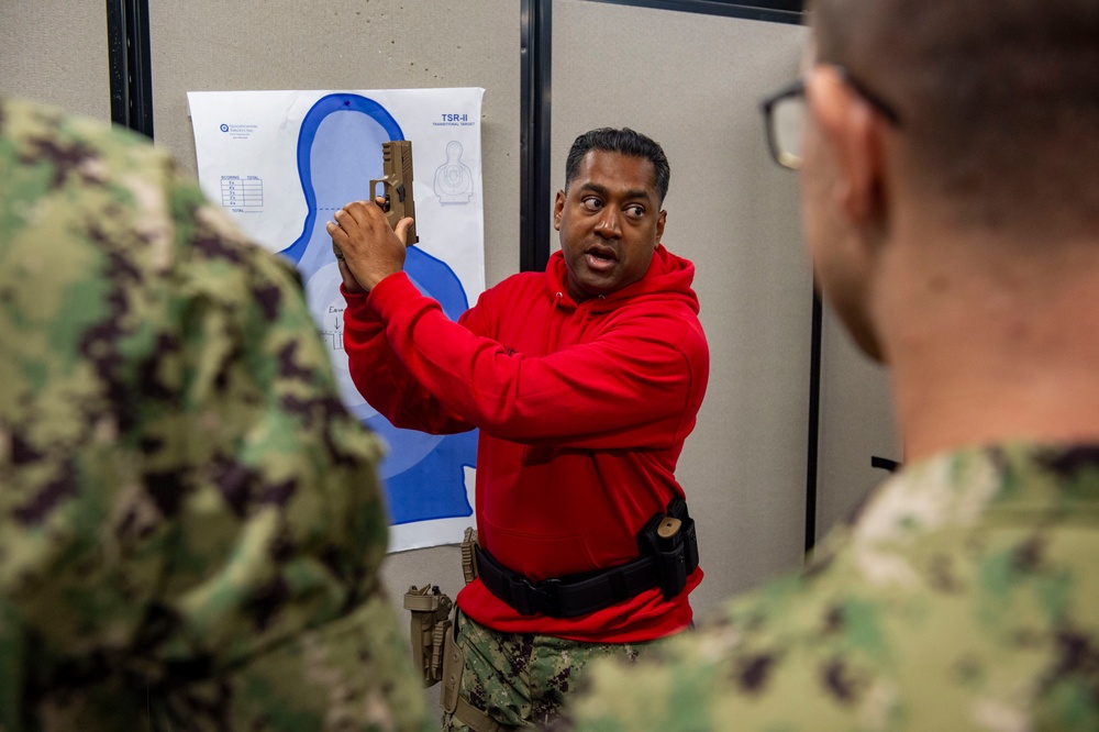 Navy Reserve Officer Training Corps (NROTC), New Student Indoctrination (NSI) Cycle 3 Weapons Familiarization