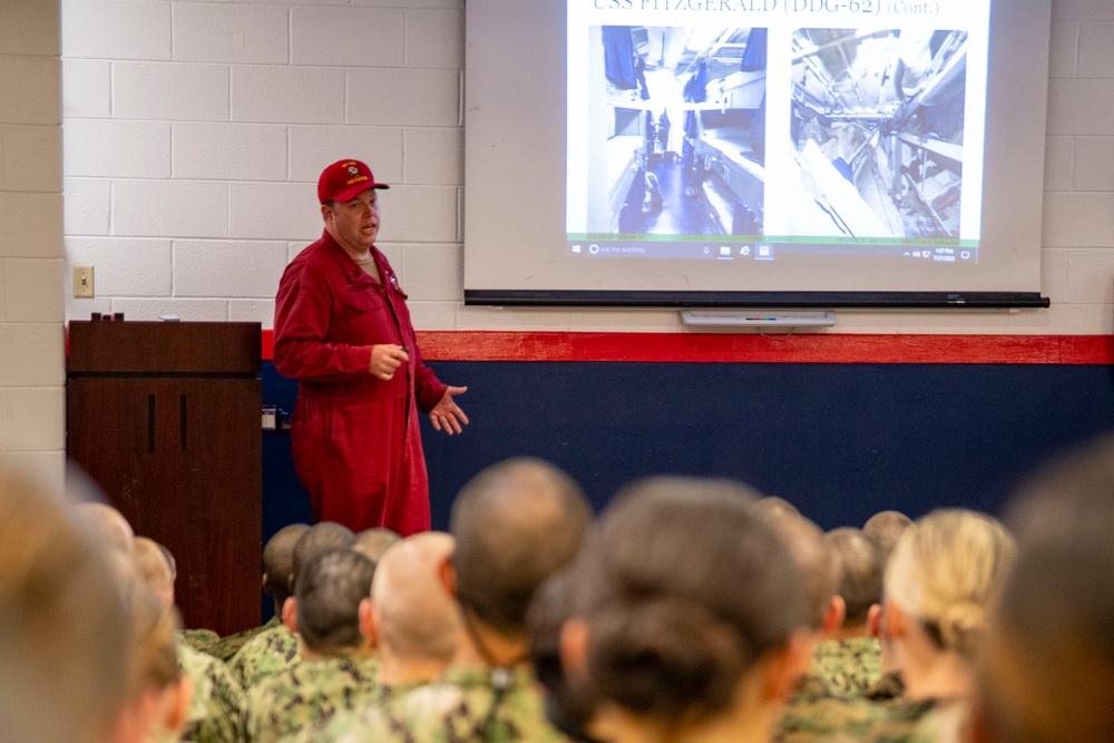 Navy Reserve Officer Training Corps (NROTC) Midshipman Candidates, New Student Indoctrination (NSI) Cycle 3 Basic Firefighting Class