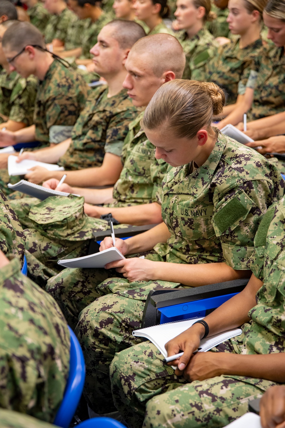 Navy Reserve Officer Training Corps (NROTC) Midshipman Candidates, New Student Indoctrination (NSI) Cycle 3 Basic Firefighting Class