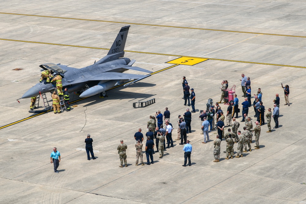 177th Fighter Wing Hosts Aircraft Accident and Support Agreement Exercise