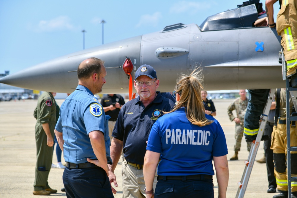 177th Fighter Wing Hosts Aircraft Accident and Support Agreement Exercise