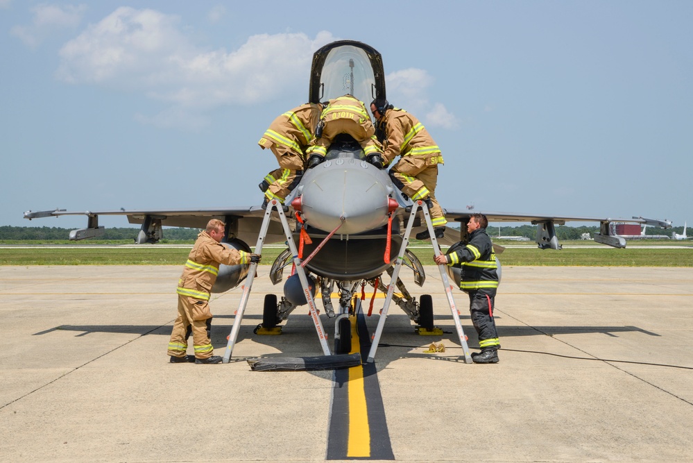 177th Fighter Wing Hosts Aircraft Accident and Support Agreement Exercise