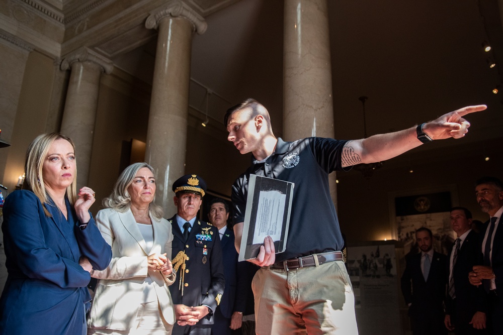 Italian Prime Minister Giorgia Meloni Visits Arlington National Cemetery