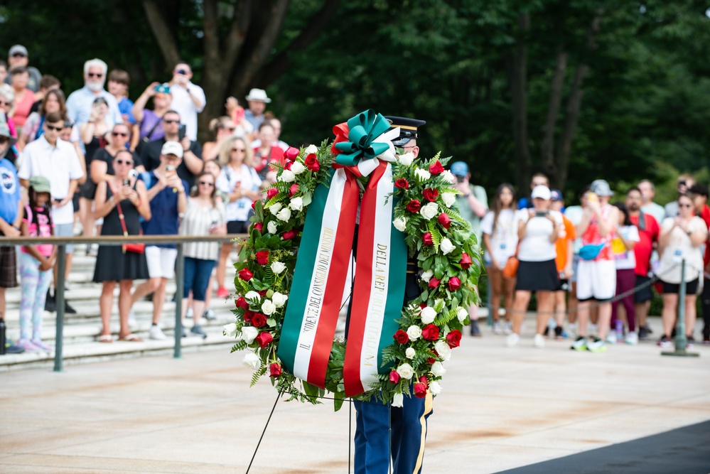 Italian Prime Minister Giorgia Meloni Visits Arlington National Cemetery