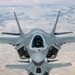 Two F-35As Fly in Formation Over the Arizona Desert