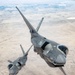 Two F-35As Fly in Formation Over the Arizona Desert