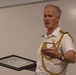 Commodore Readwin presents award to F35-B Pilot