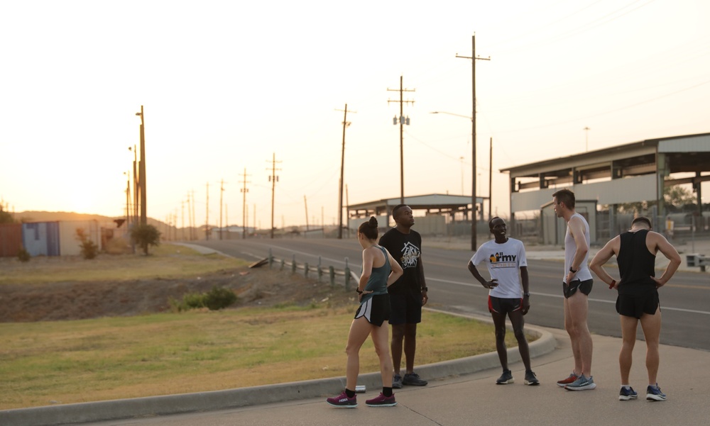 Fort Cavazos Army 10-Miler Competition Team Training