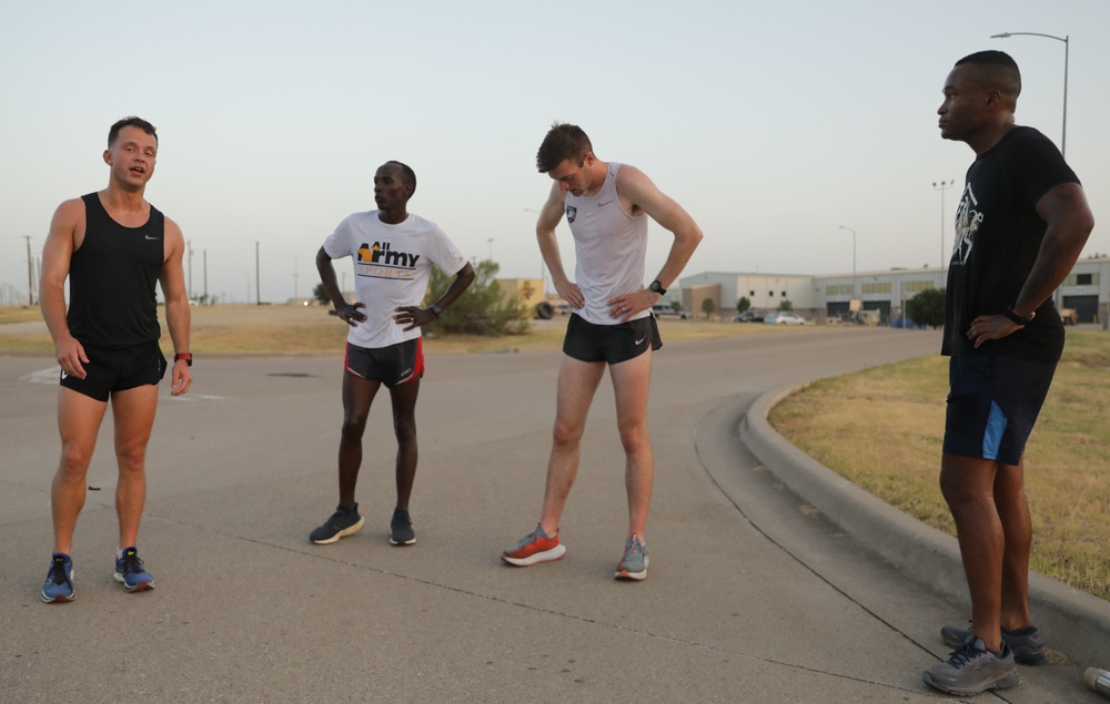 Fort Cavazos Army 10-Miler Competition Team Training