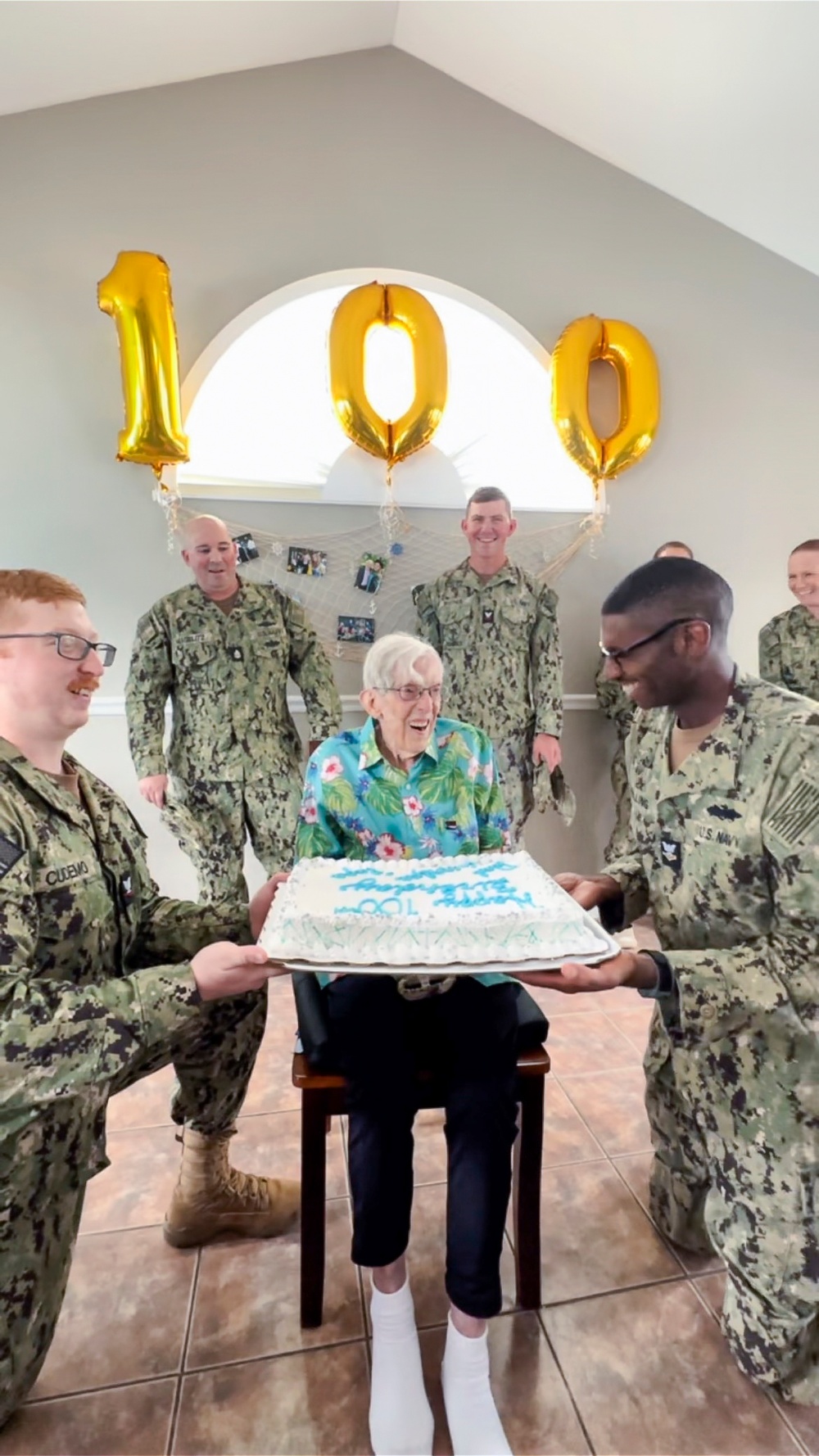 NRC St. Louis Sailors Celebrate WWII-Era Sailor's 100th Birthday