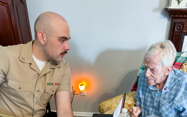 NRC St. Louis Celebrates WWII-Era Sailor's 100th Birthday