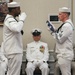 U.S. Navy Chief Wendell Tabios receives a Navy and Marine Corps Commendation Medal