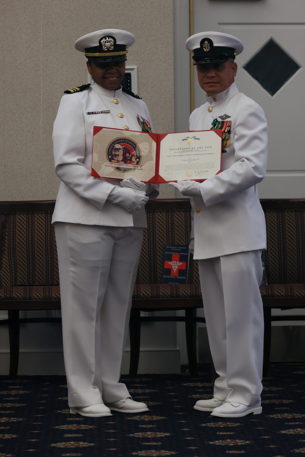 Dvids Images Us Navy Chief Wendell Tabios Receives A Navy And Marine Corps Commendation 