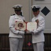 U.S. Navy Chief Wendell Tabios receives a Navy and Marine Corps Commendation Medal