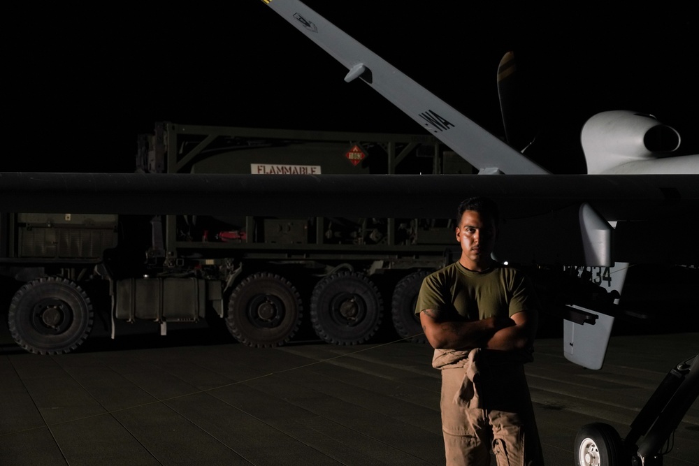 Air Force MQ-9A Reaper used in Marine Corps exercise