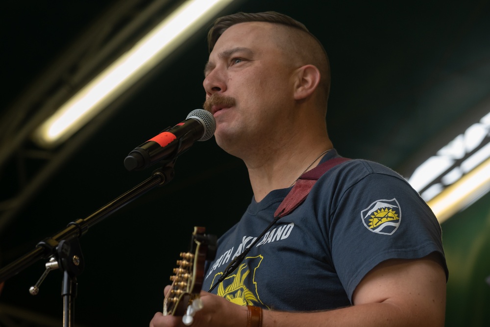 Members of the 234 Army Band perform at USAG Rheinland-Pfalz's Organizational Day