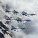 Thunderbirds fly over Mount Rainier