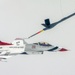 Thunderbirds fly over Mount Rainier