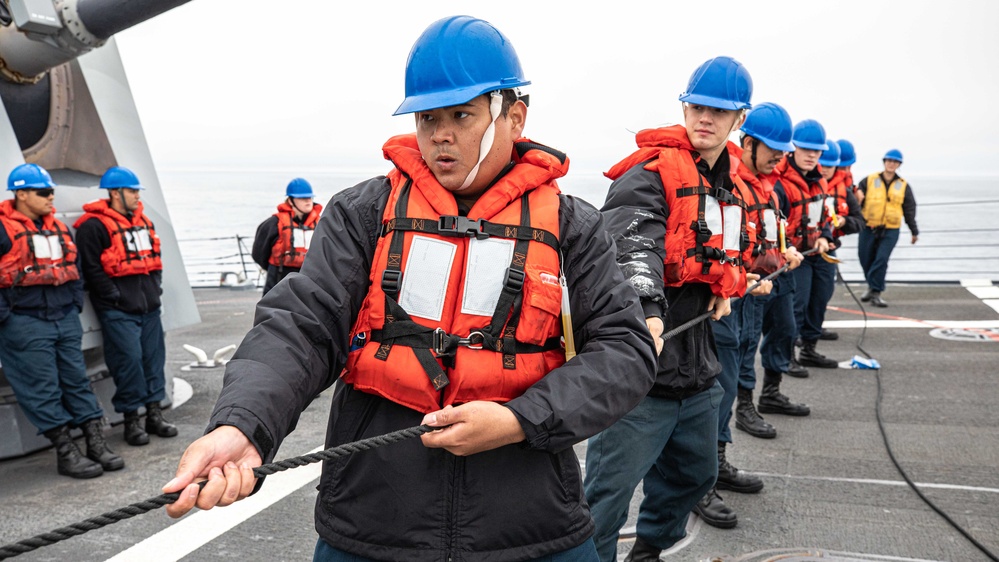 USS Sterett Replenishment-at-Sea