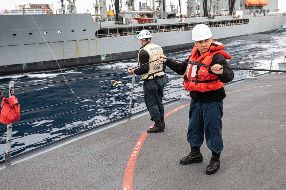 USS Sterett Replenishment-at-Sea