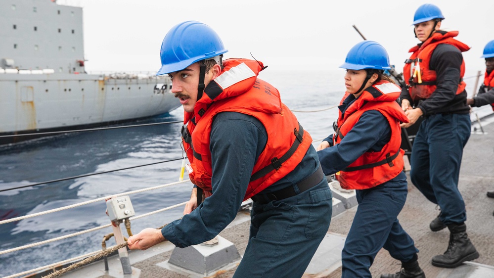 USS Sterett Replenishment-at-Sea