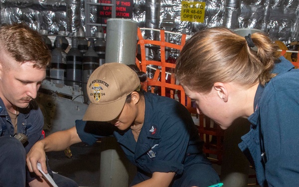 USS Manchester Conducts Mass Casualty Drill