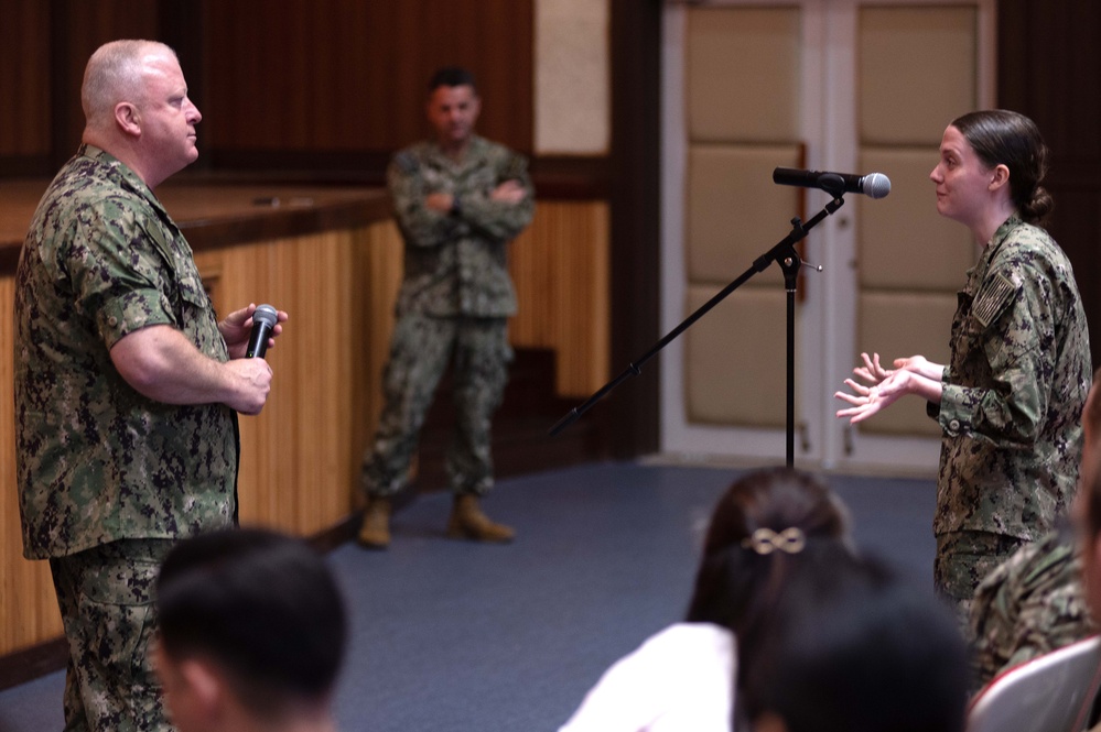 MCPON Honea Visits 7th Fleet