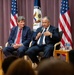 Secretary of the Navy Carlos Del Toro attends a fireside chat hosted by Under Secretary for Economic Growth, Energy, and the Environment Jose Fernandez and representatives from the Hispanic &amp; Latin Employee Council of Foreign Affairs Agencies (HECFAA).