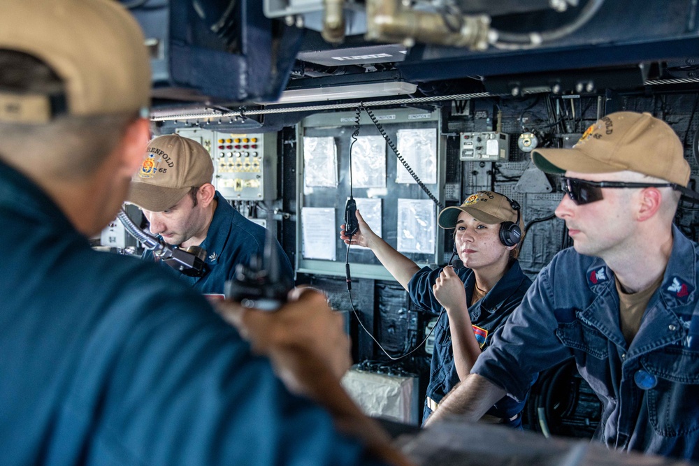 USS Benfold Conducts a Sea-and-anchor Detail
