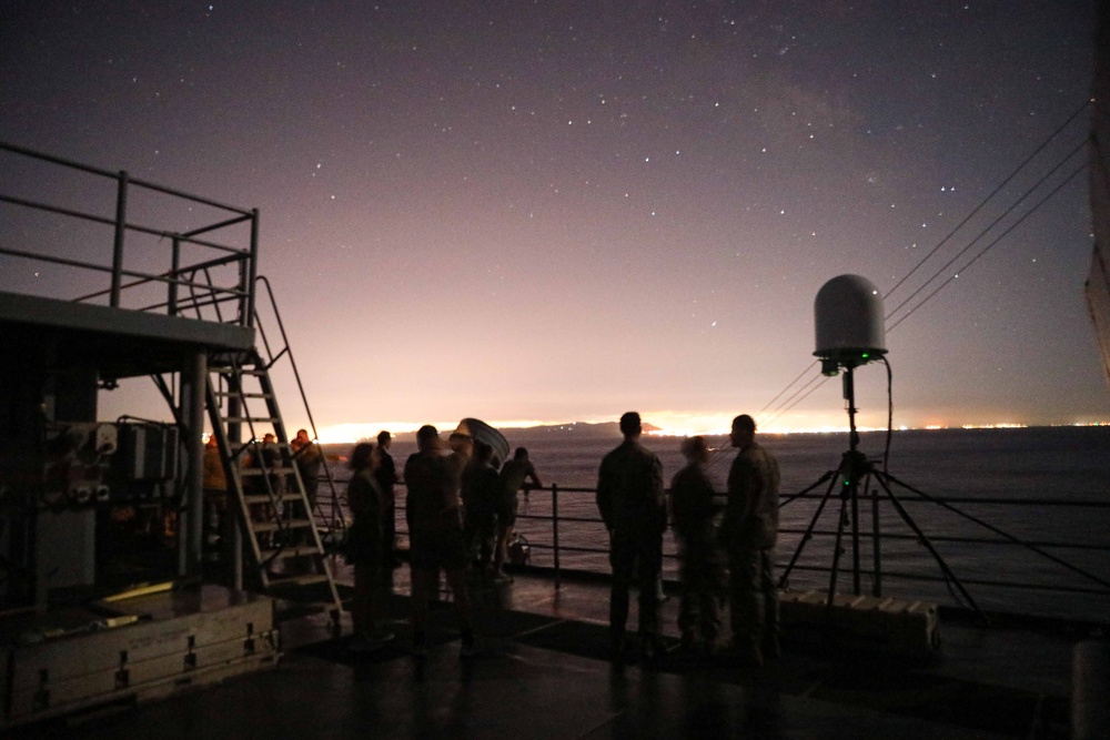 USS Carter Hall Transits the Strait of Gibraltar