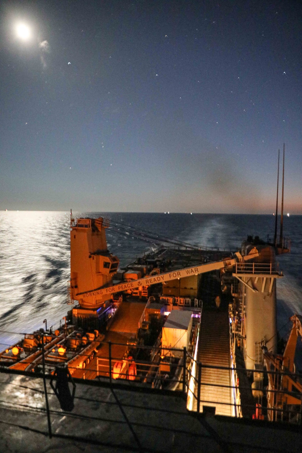 USS Carter Hall Transits the Strait of Gibraltar