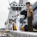 Man the Rails, U.S. Marines and Sailors arrive in Plymouth, UK