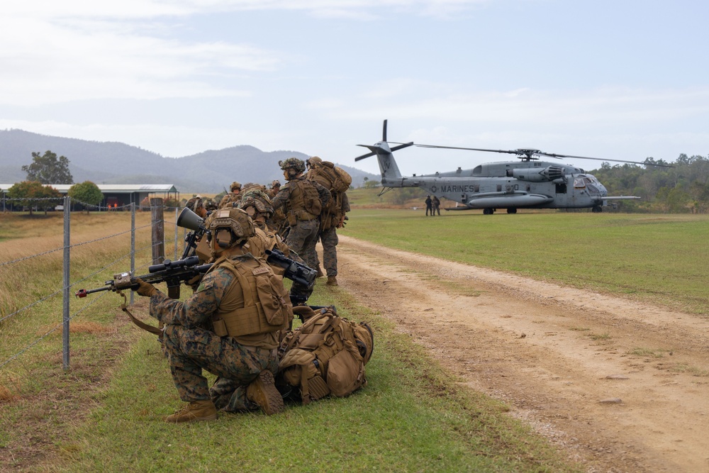 Talisman Sabre 23 Bilateral airfield seizure with Marines, German sailors