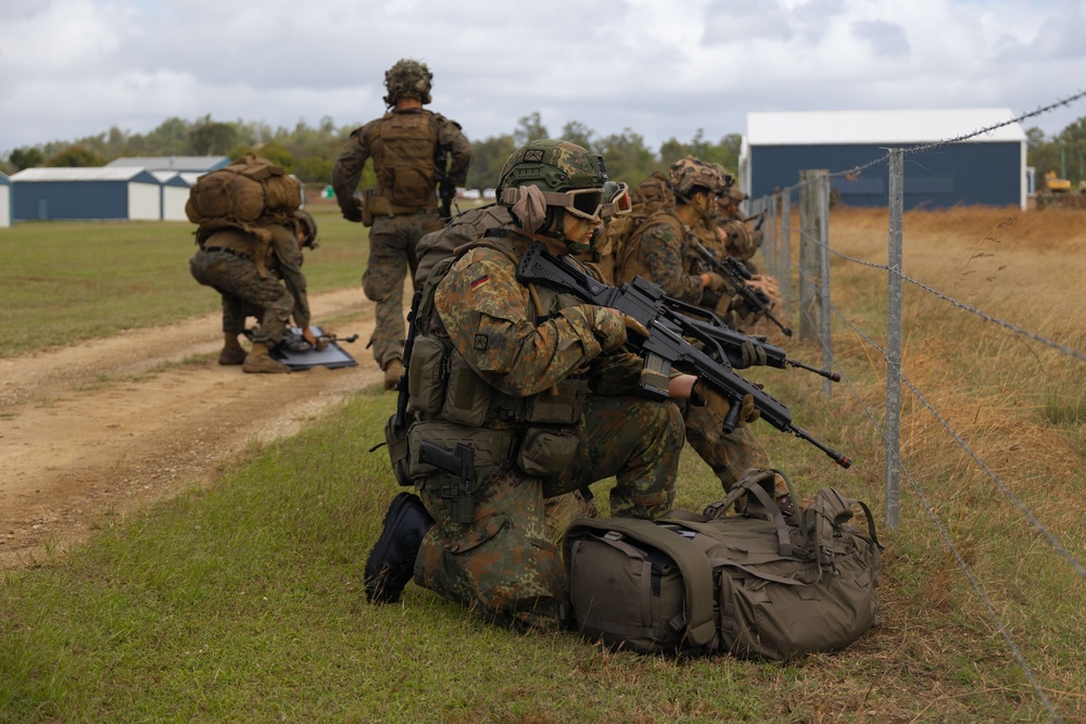 Talisman Sabre 23 Bilateral airfield seizure with Marines, German sailors