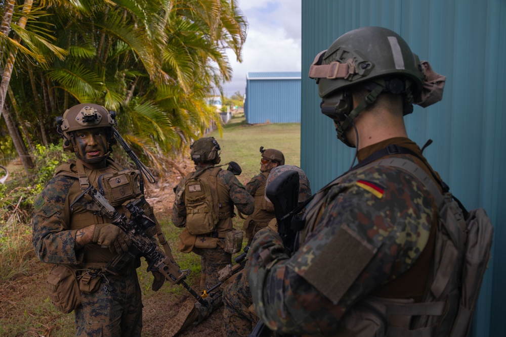 Talisman Sabre 23 Bilateral airfield seizure with Marines, German sailors