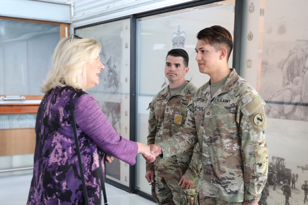 Secretary of the Army Christine E. Wormuth tours Lavarack Barracks with First Corps during Talisman Sabre 23