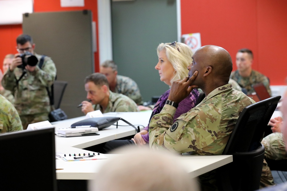 Secretary of the Army Christine E. Wormuth tours Lavarack Barracks with First Corps during Talisman Sabre 23