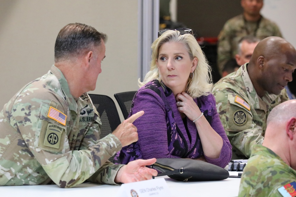 Secretary of the Army Christine E. Wormuth tours Lavarack Barracks with First Corps during Talisman Sabre 23