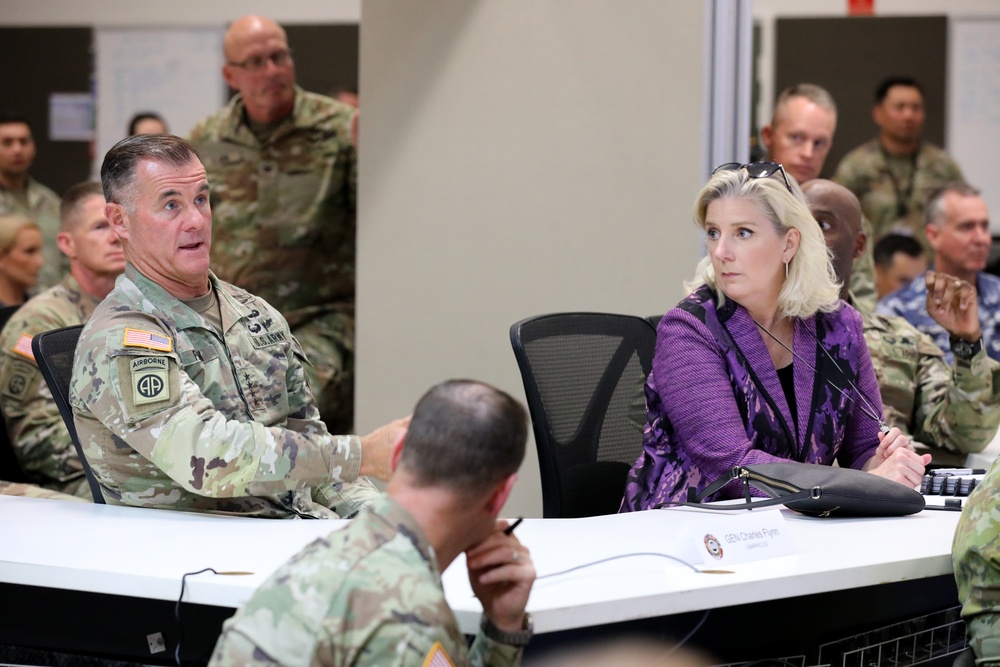 Secretary of the Army Christine E. Wormuth tours Lavarack Barracks with First Corps during Talisman Sabre 23