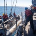 Sailors Recover a RHIB Aboard USS Antietam (CG 54)