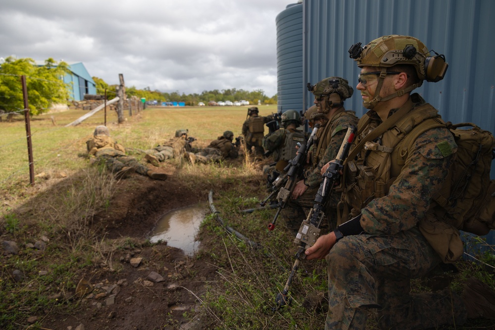 Talisman Sabre 23 Bilateral airfield seizure with Marines, German sailors