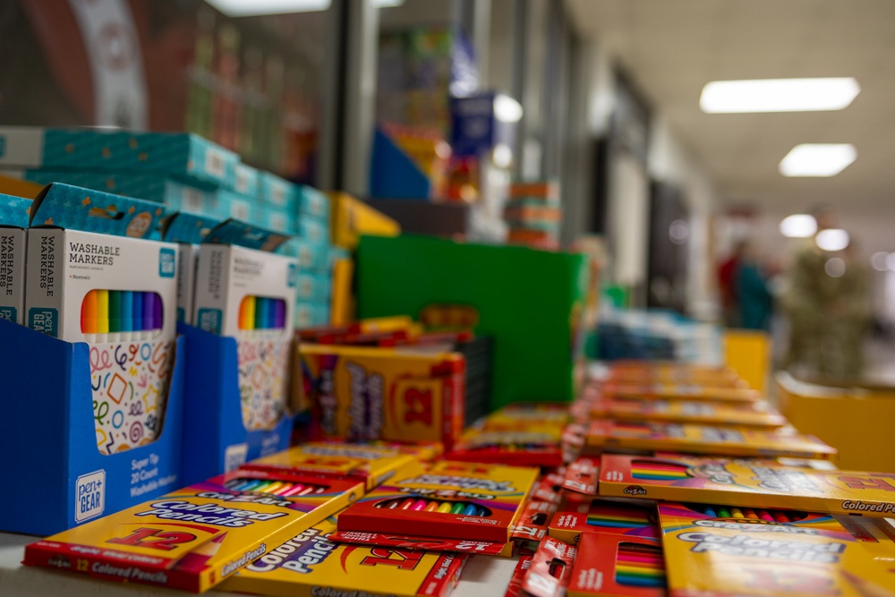 Marines Celebrate Christmas in July at West Oso Junior High School